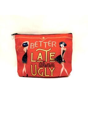 BETTER LATE THAN UGLY | New Zip Top Makeup Bag | NWT